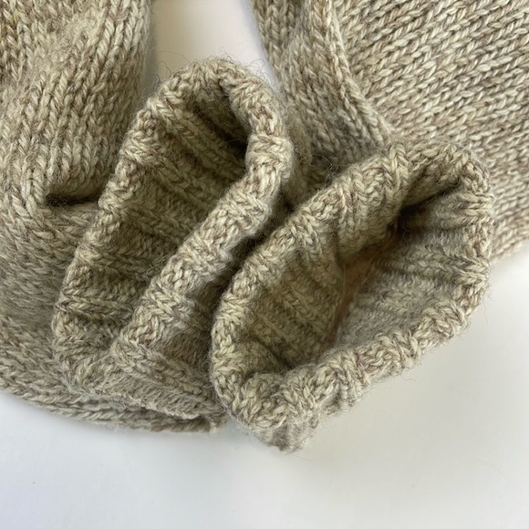 Woolrich Vintage Wool Blend Cable Knit Sweater Size L Women’s Crewneck Beige - Picture 9 of 16